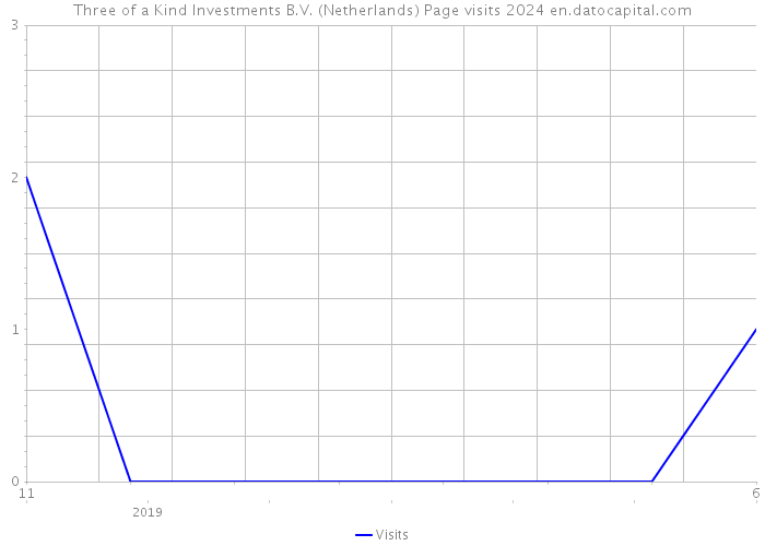 Three of a Kind Investments B.V. (Netherlands) Page visits 2024 