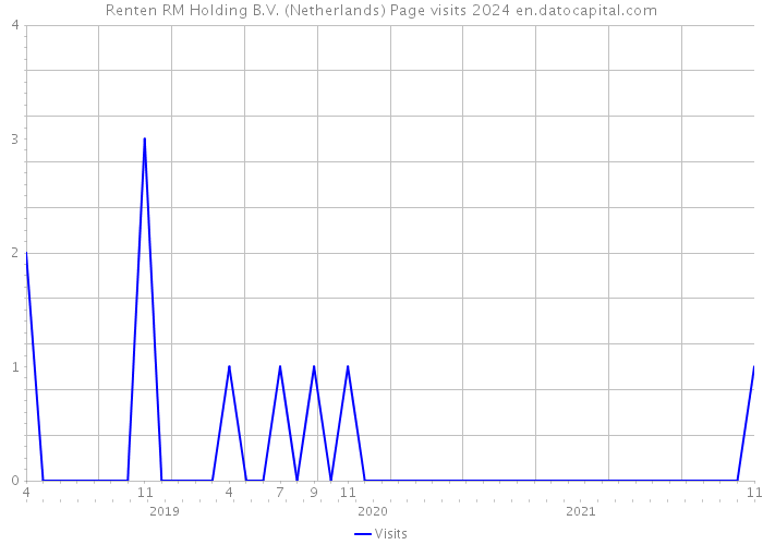 Renten RM Holding B.V. (Netherlands) Page visits 2024 