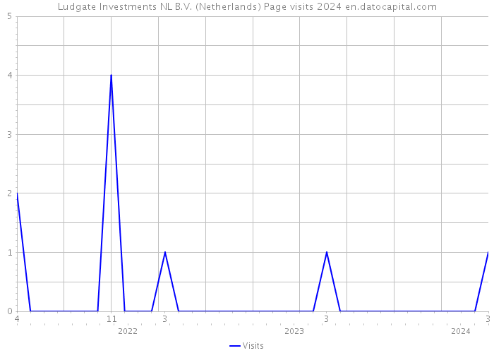 Ludgate Investments NL B.V. (Netherlands) Page visits 2024 