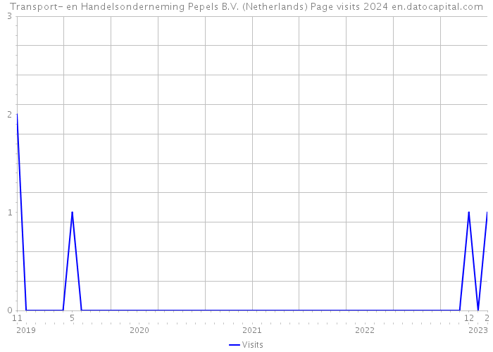 Transport- en Handelsonderneming Pepels B.V. (Netherlands) Page visits 2024 