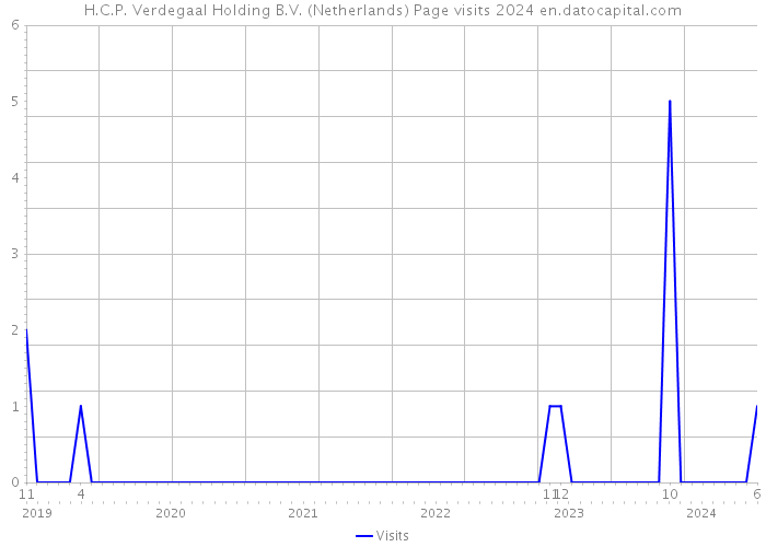 H.C.P. Verdegaal Holding B.V. (Netherlands) Page visits 2024 