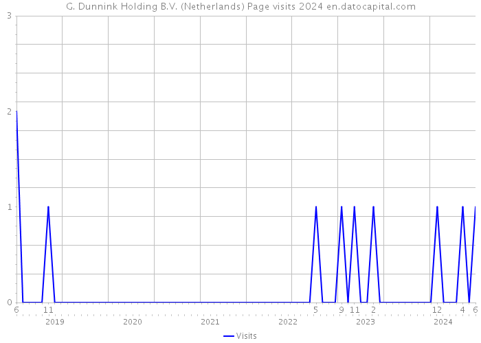 G. Dunnink Holding B.V. (Netherlands) Page visits 2024 