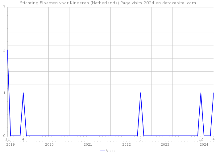 Stichting Bloemen voor Kinderen (Netherlands) Page visits 2024 
