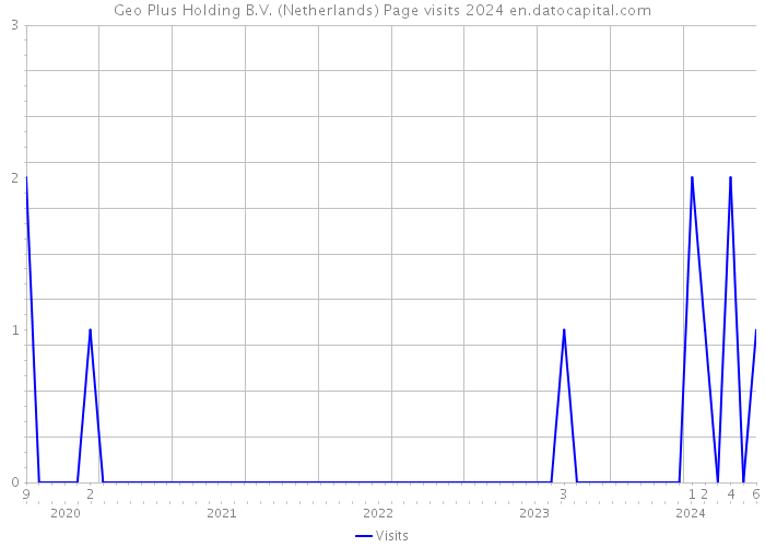 Geo Plus Holding B.V. (Netherlands) Page visits 2024 