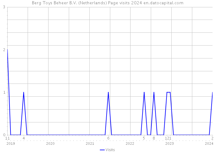 Berg Toys Beheer B.V. (Netherlands) Page visits 2024 