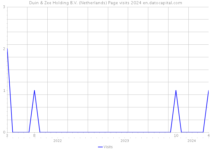 Duin & Zee Holding B.V. (Netherlands) Page visits 2024 