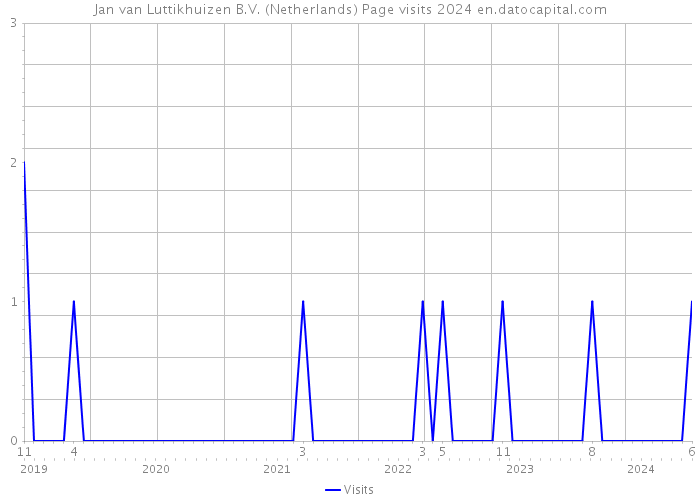 Jan van Luttikhuizen B.V. (Netherlands) Page visits 2024 