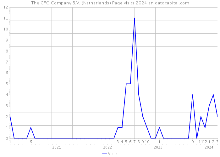The CFO Company B.V. (Netherlands) Page visits 2024 