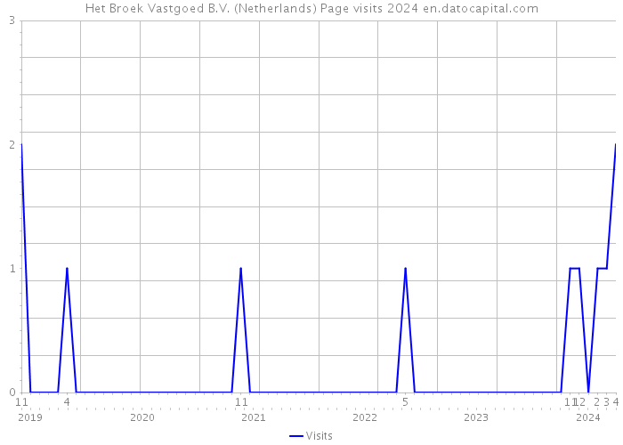 Het Broek Vastgoed B.V. (Netherlands) Page visits 2024 