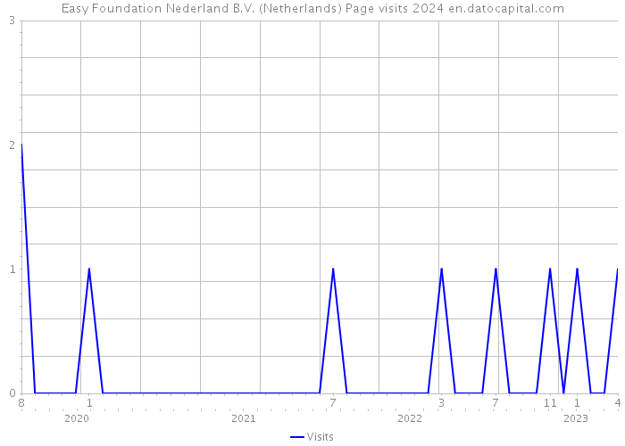 Easy Foundation Nederland B.V. (Netherlands) Page visits 2024 