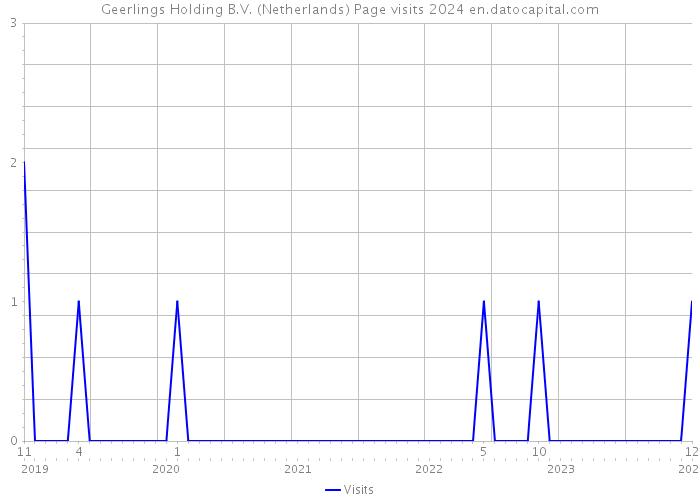 Geerlings Holding B.V. (Netherlands) Page visits 2024 