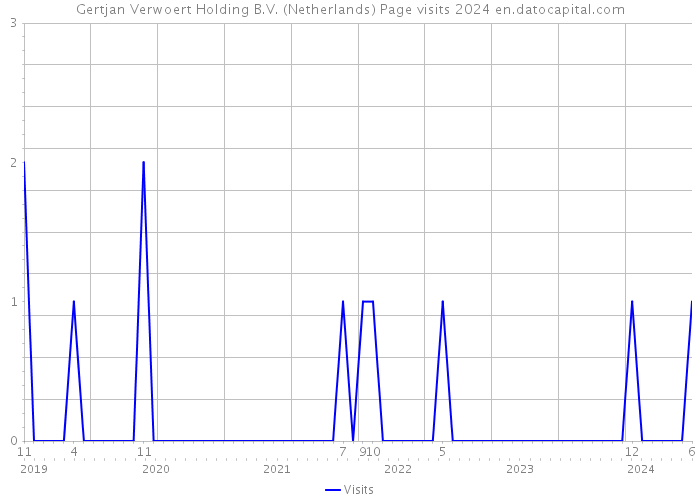Gertjan Verwoert Holding B.V. (Netherlands) Page visits 2024 