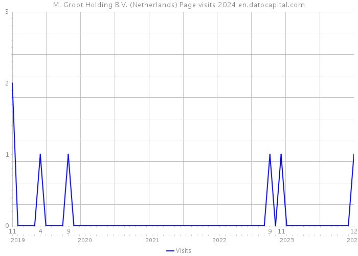 M. Groot Holding B.V. (Netherlands) Page visits 2024 