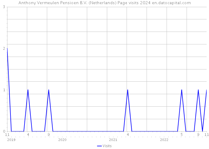 Anthony Vermeulen Pensioen B.V. (Netherlands) Page visits 2024 