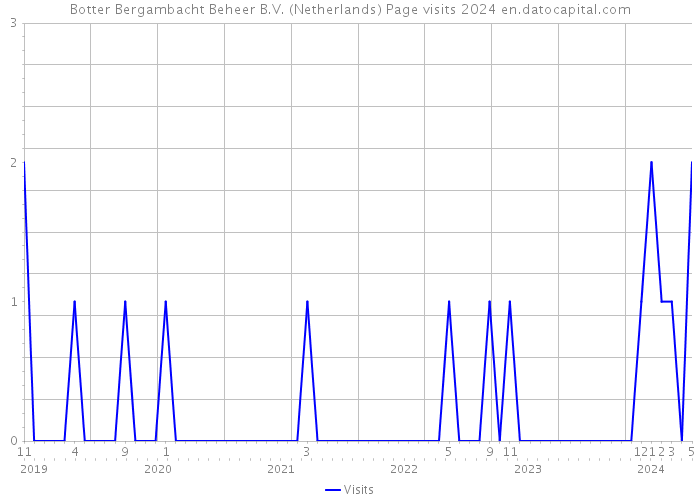 Botter Bergambacht Beheer B.V. (Netherlands) Page visits 2024 