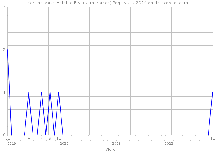 Korting Maas Holding B.V. (Netherlands) Page visits 2024 