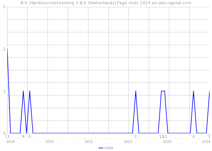B.V. Handelsonderneming V & K (Netherlands) Page visits 2024 