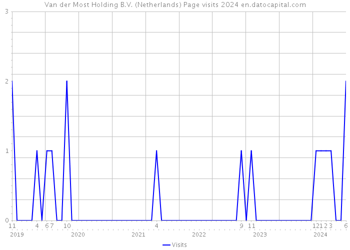 Van der Most Holding B.V. (Netherlands) Page visits 2024 