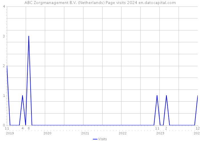 ABC Zorgmanagement B.V. (Netherlands) Page visits 2024 