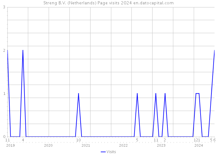 Streng B.V. (Netherlands) Page visits 2024 