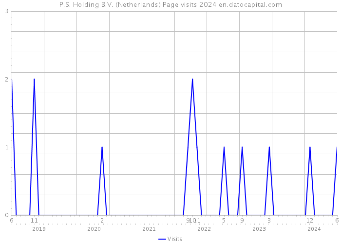 P.S. Holding B.V. (Netherlands) Page visits 2024 