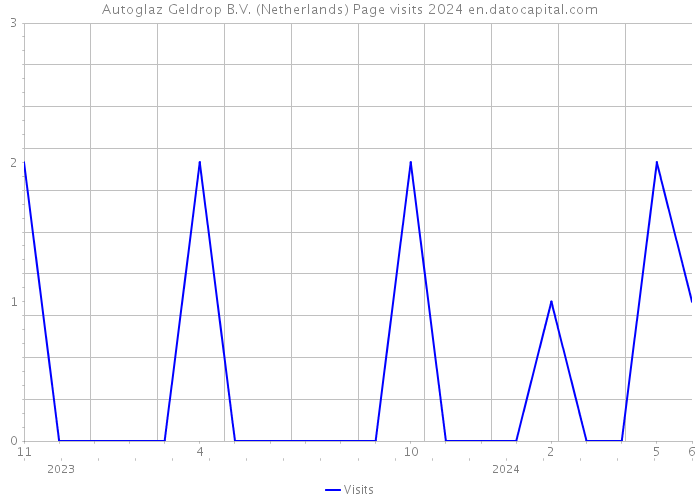 Autoglaz Geldrop B.V. (Netherlands) Page visits 2024 