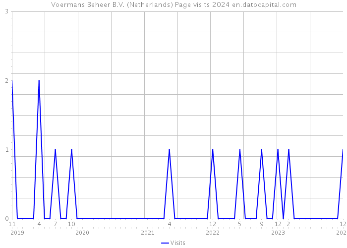 Voermans Beheer B.V. (Netherlands) Page visits 2024 
