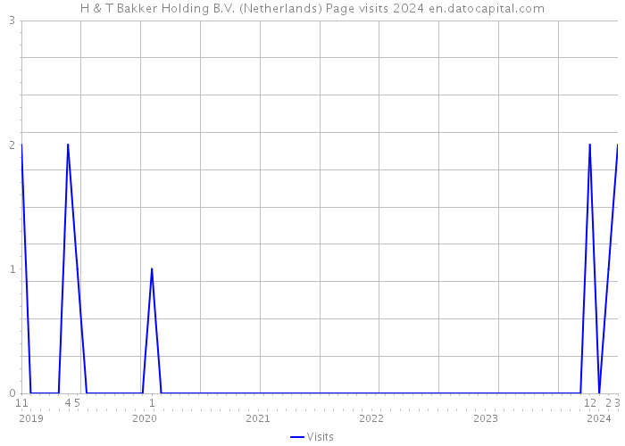 H & T Bakker Holding B.V. (Netherlands) Page visits 2024 