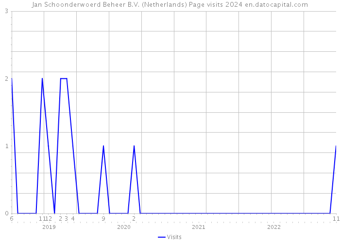 Jan Schoonderwoerd Beheer B.V. (Netherlands) Page visits 2024 