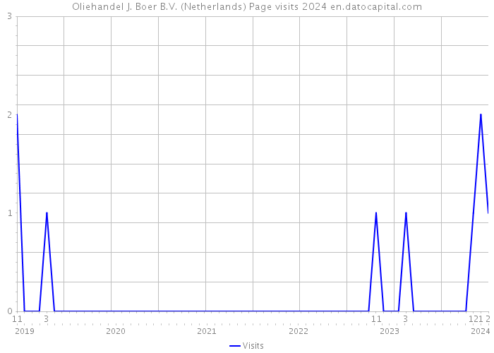 Oliehandel J. Boer B.V. (Netherlands) Page visits 2024 