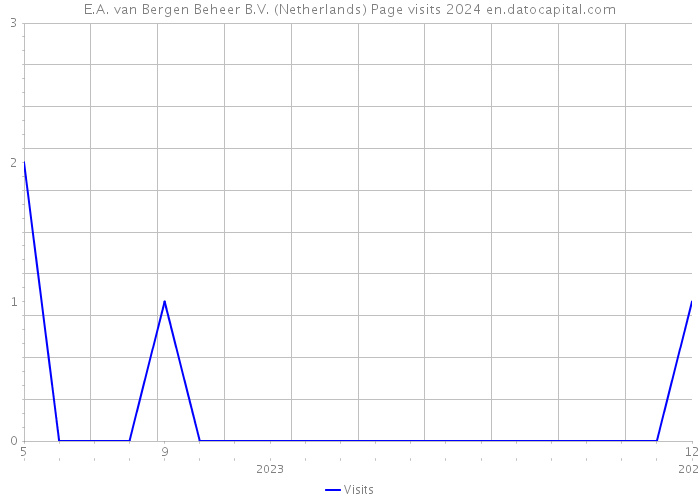 E.A. van Bergen Beheer B.V. (Netherlands) Page visits 2024 