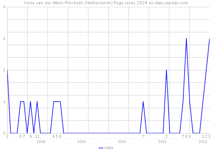 Irene van der Want-Pinchetti (Netherlands) Page visits 2024 