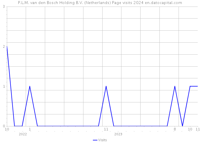 P.L.M. van den Bosch Holding B.V. (Netherlands) Page visits 2024 