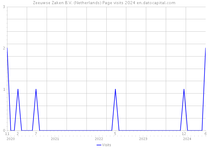 Zeeuwse Zaken B.V. (Netherlands) Page visits 2024 