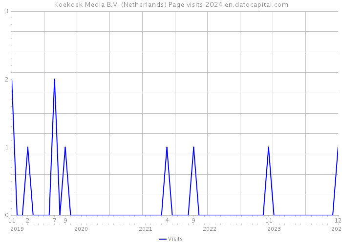 Koekoek Media B.V. (Netherlands) Page visits 2024 