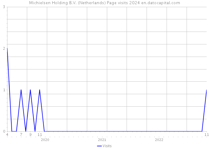 Michielsen Holding B.V. (Netherlands) Page visits 2024 