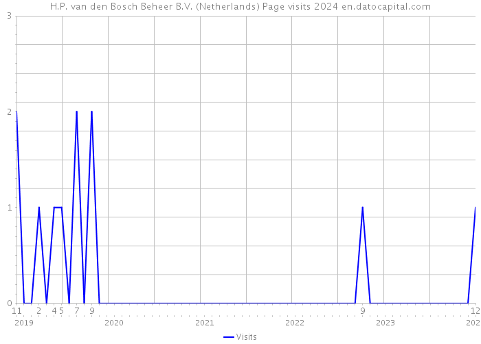 H.P. van den Bosch Beheer B.V. (Netherlands) Page visits 2024 