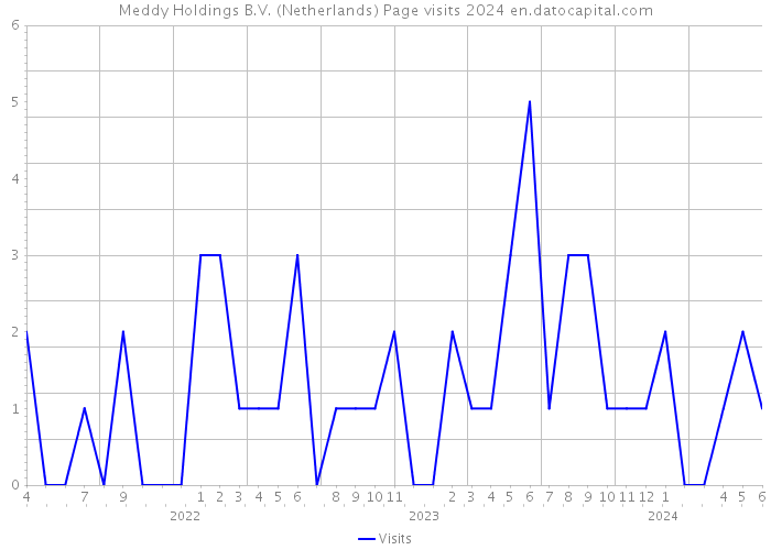 Meddy Holdings B.V. (Netherlands) Page visits 2024 