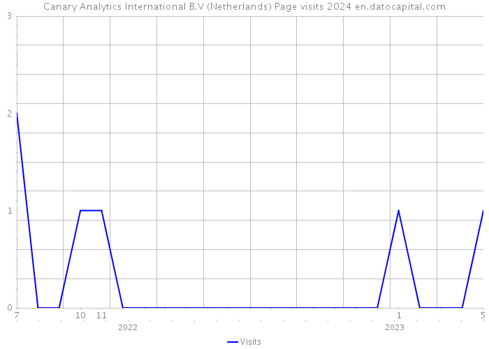Canary Analytics International B.V (Netherlands) Page visits 2024 
