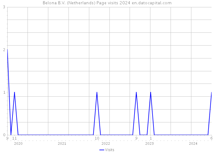Belona B.V. (Netherlands) Page visits 2024 