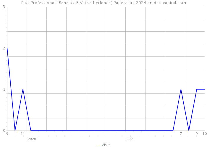 Plus Professionals Benelux B.V. (Netherlands) Page visits 2024 