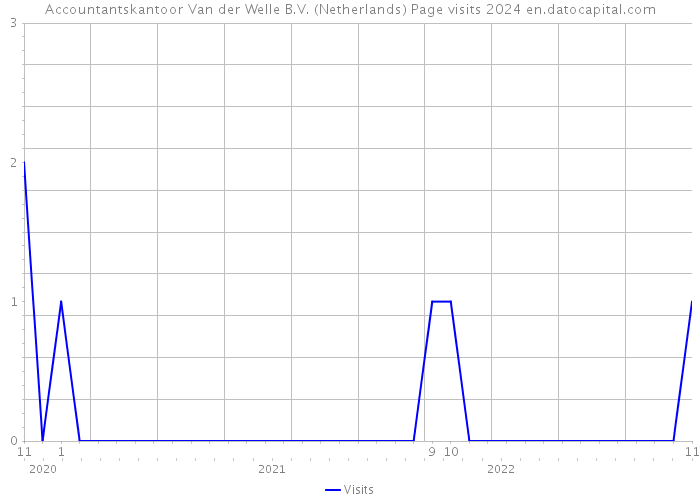 Accountantskantoor Van der Welle B.V. (Netherlands) Page visits 2024 