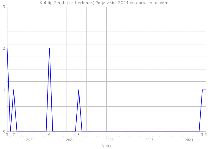Kuldip Singh (Netherlands) Page visits 2024 
