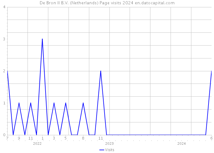 De Bron II B.V. (Netherlands) Page visits 2024 