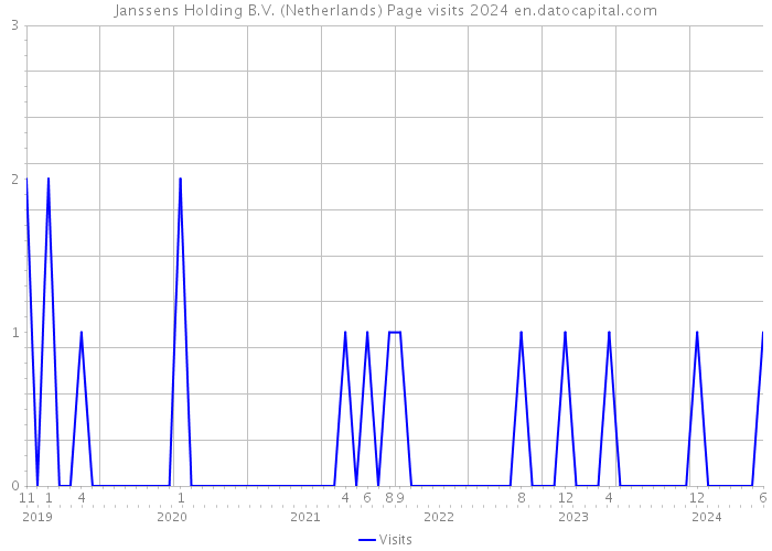 Janssens Holding B.V. (Netherlands) Page visits 2024 