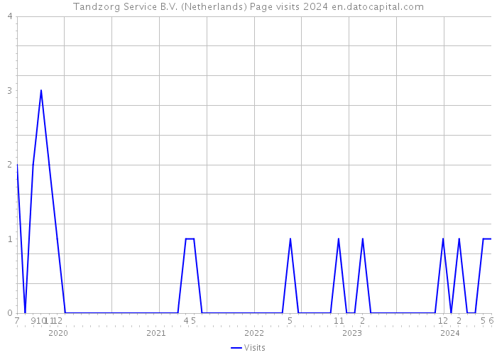Tandzorg Service B.V. (Netherlands) Page visits 2024 