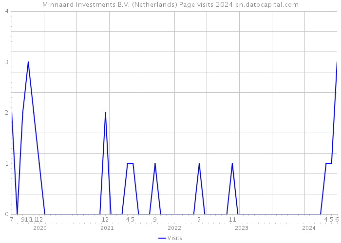 Minnaard Investments B.V. (Netherlands) Page visits 2024 
