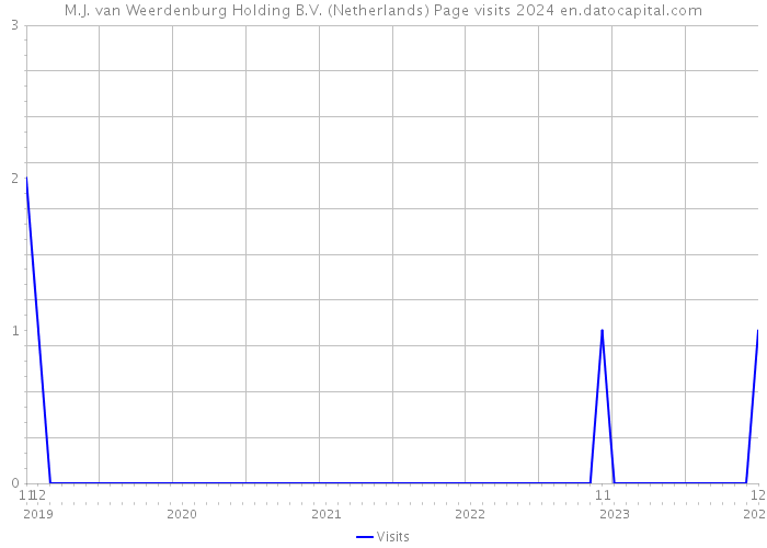 M.J. van Weerdenburg Holding B.V. (Netherlands) Page visits 2024 