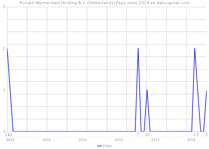 Ronald Warmerdam Holding B.V. (Netherlands) Page visits 2024 