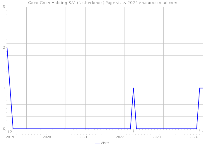 Goed Goan Holding B.V. (Netherlands) Page visits 2024 